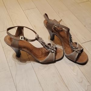 Sparkly brown 4" heels